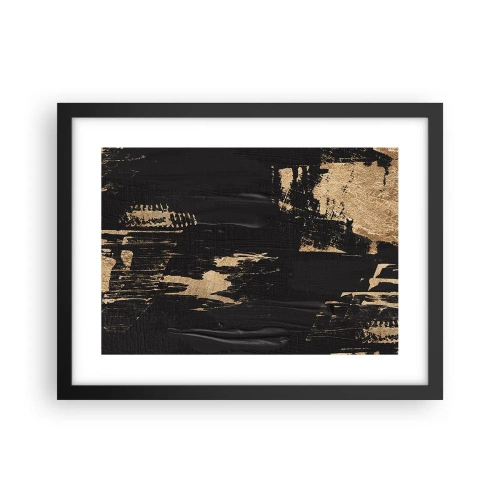Affisch i svart ram - Ett spår av beröring - 40x30 cm