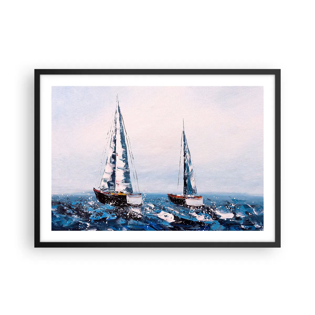 Affisch i svart ram - Vindens broderskap - 70x50 cm