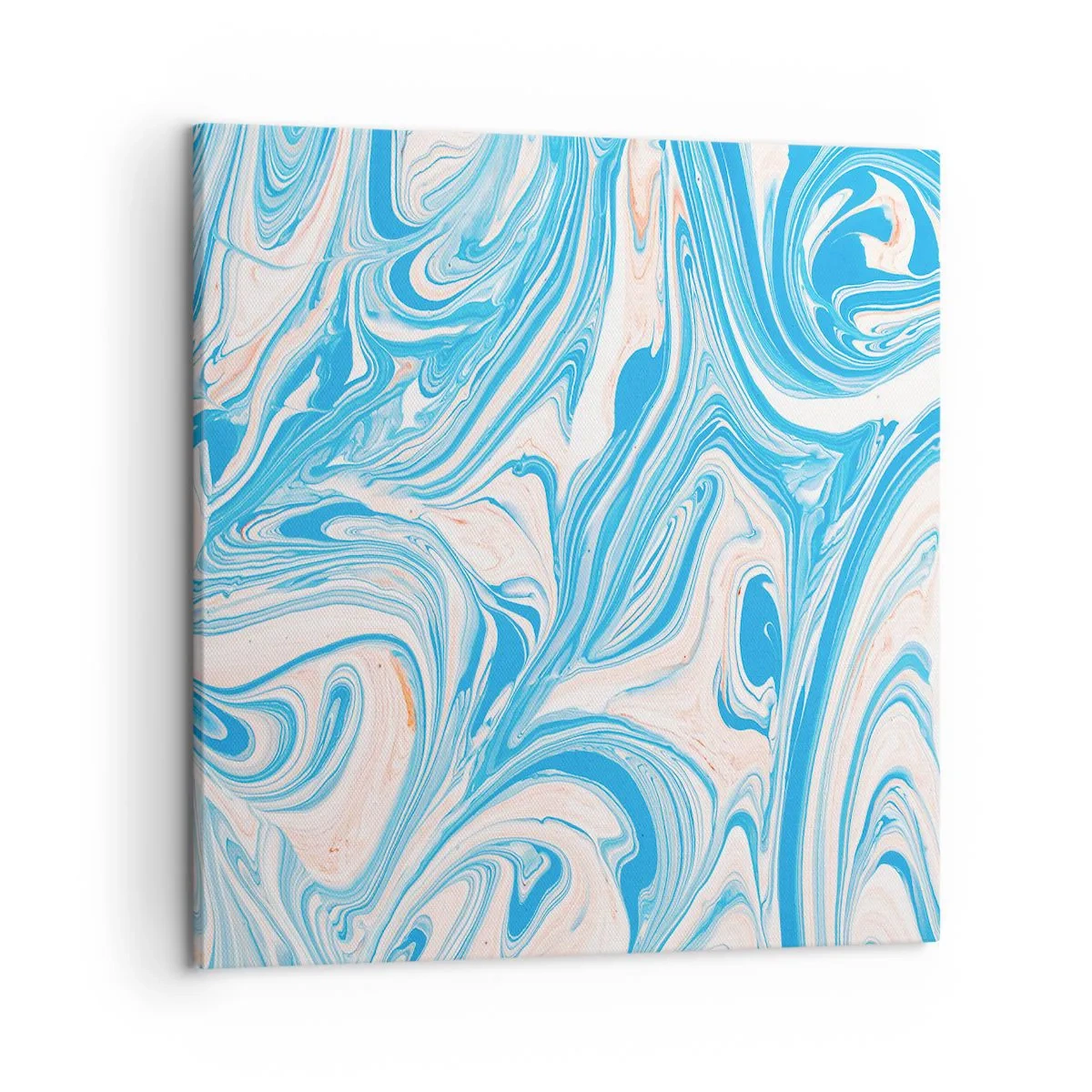 Canvastavla - Bild på duk - Utspilld turkos - 50x50 cm