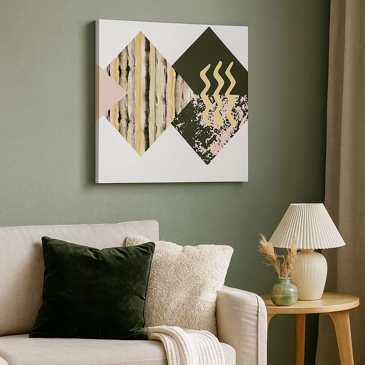 Canvastavla - Bild på duk - Inte så enkelt - 30x30 cm