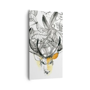 Canvastavla - Bild på duk - Ymnighetshorn - 65x120 cm