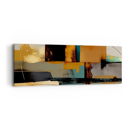 Canvastavla - Bild på duk - Abstraktion - ljus och skugga - 90x30 cm