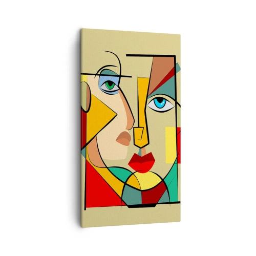 Canvastavla - Bild på duk - Ett matchande par - 45x80 cm