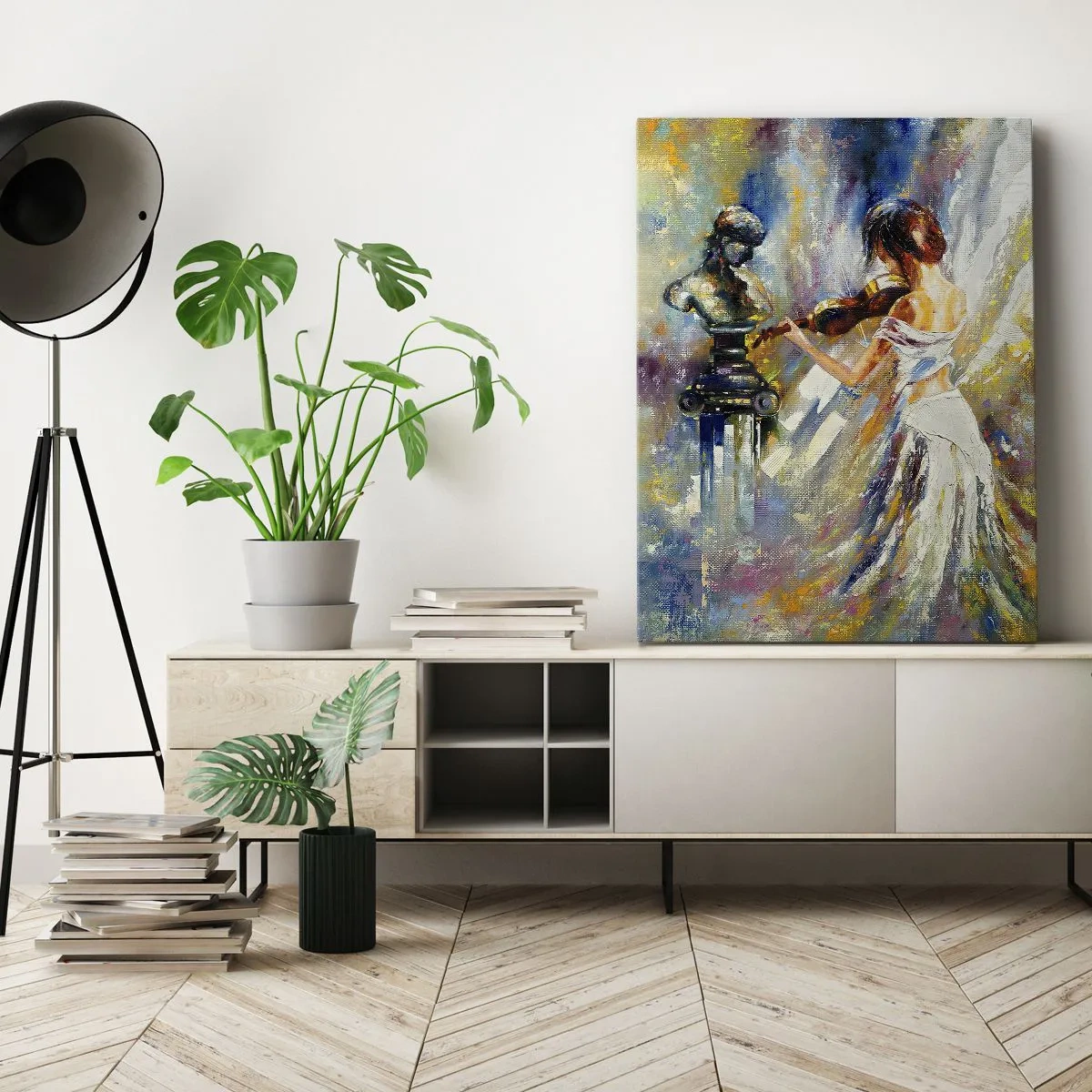 Canvastavla - Bild på duk - Leva upp med känslan - 50x70 cm