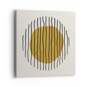 Canvastavla - Bild på duk - Abstraktion som darrar av glöd - 40x40 cm