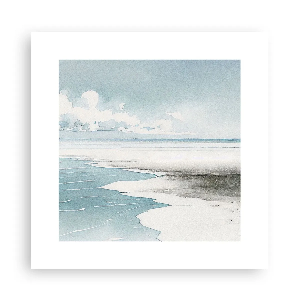 Affisch - Milt tidvatten - 30x30 cm