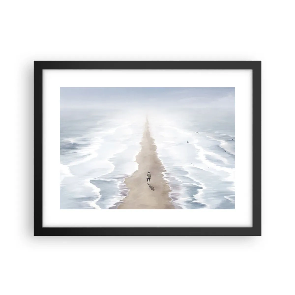 Affisch i svart ram - Ljus framtid - 40x30 cm