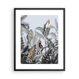 Affisch i svart ram - Afrikansk saga - 40x50 cm