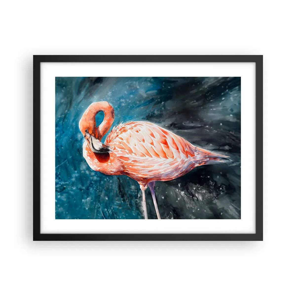 Affisch i svart ram - Dekorativt till sin natur - 50x40 cm