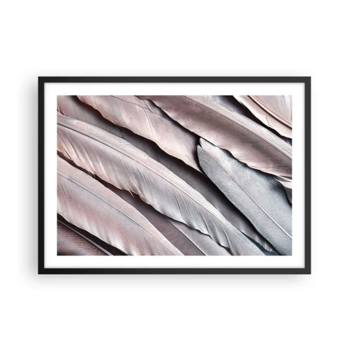 Affisch i svart ram - I rosa silver - 70x50 cm