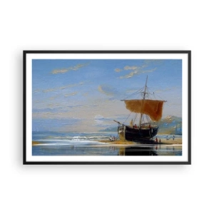 Affisch i svart ram - Vatten, jord, luft - 91x61 cm