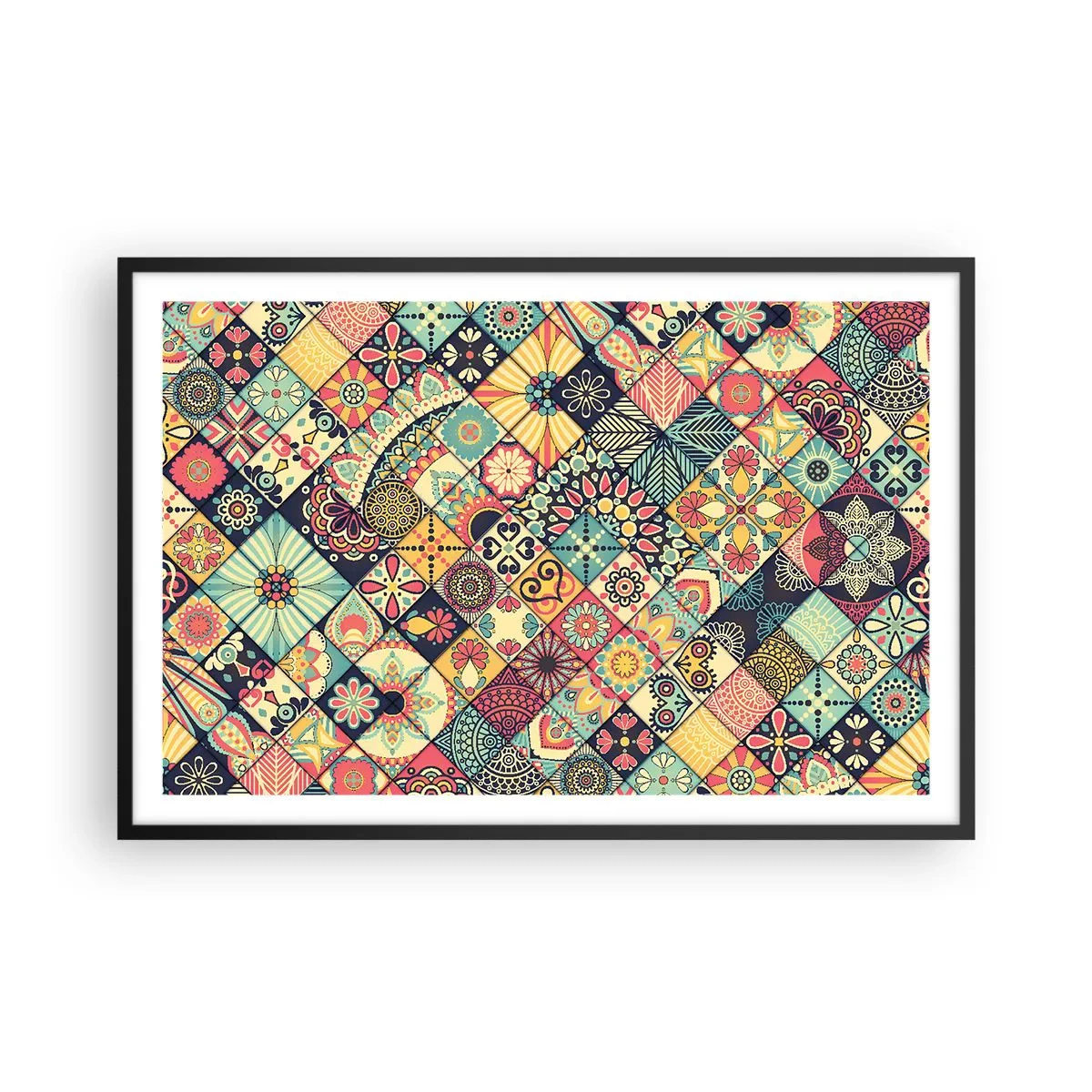 Affisch i svart ram - Marockansk stämning - 91x61 cm