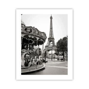 Affisch - Nöje endast i Paris - 40x50 cm