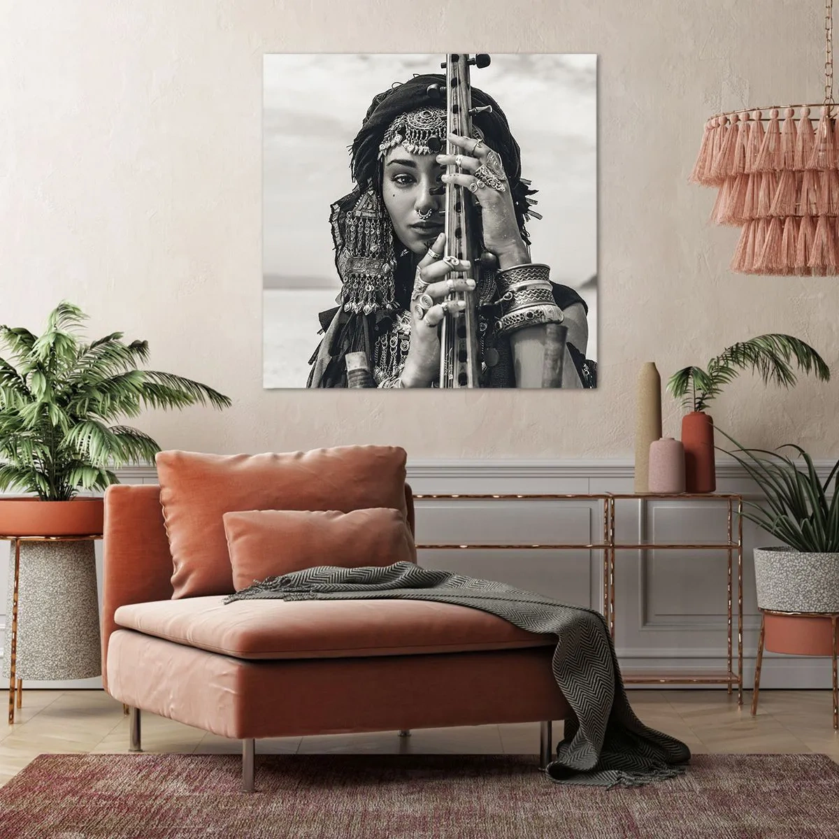 Canvastavla - Bild på duk - Bara Orientens musik - 60x60 cm