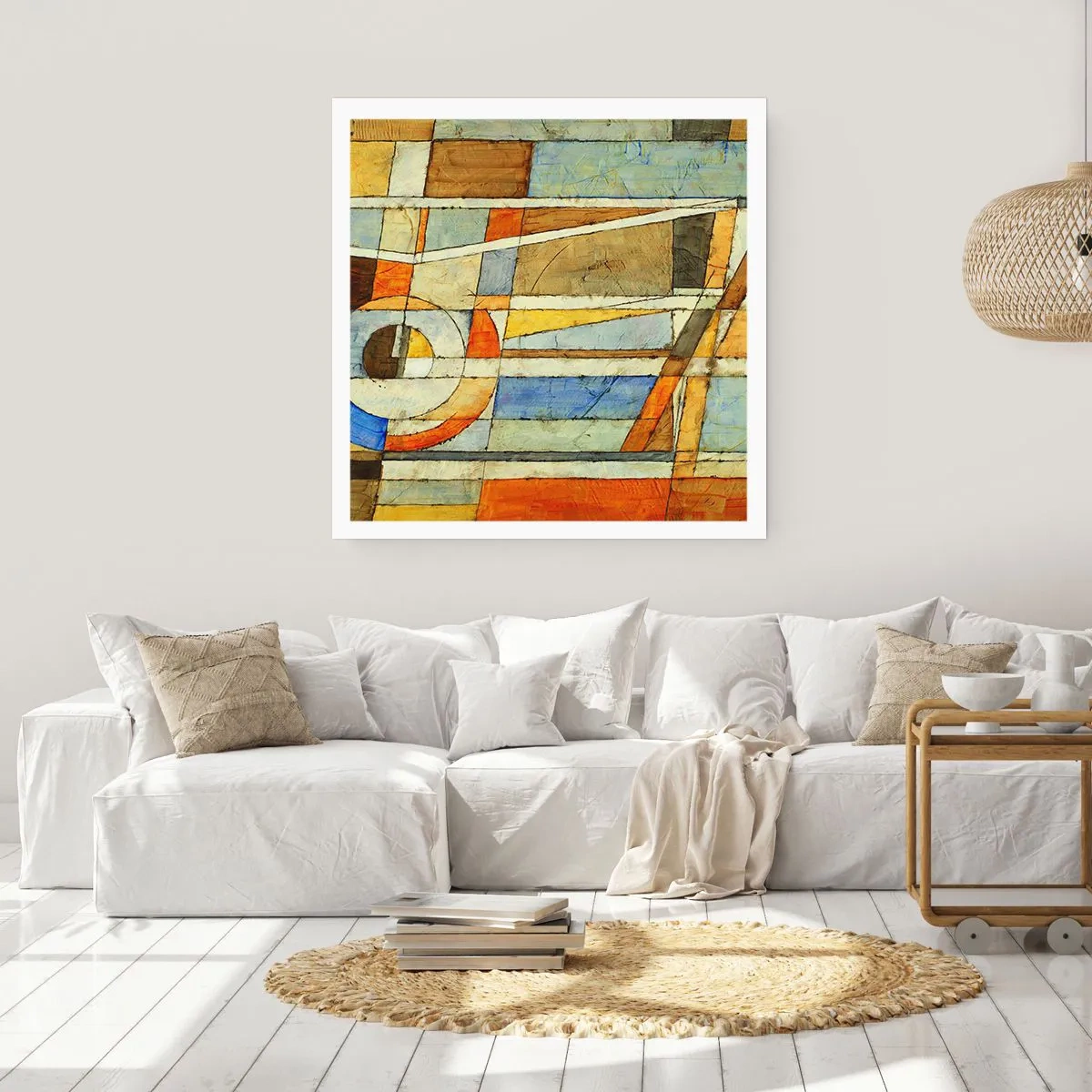 Affisch - Kubismen på bygget - 40x40 cm