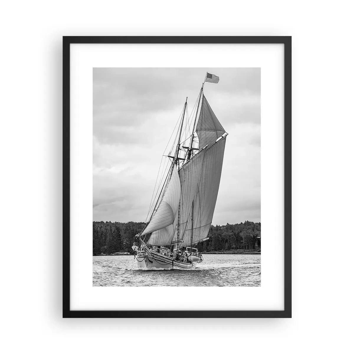 Affisch i svart ram - Vindens bröder - 40x50 cm