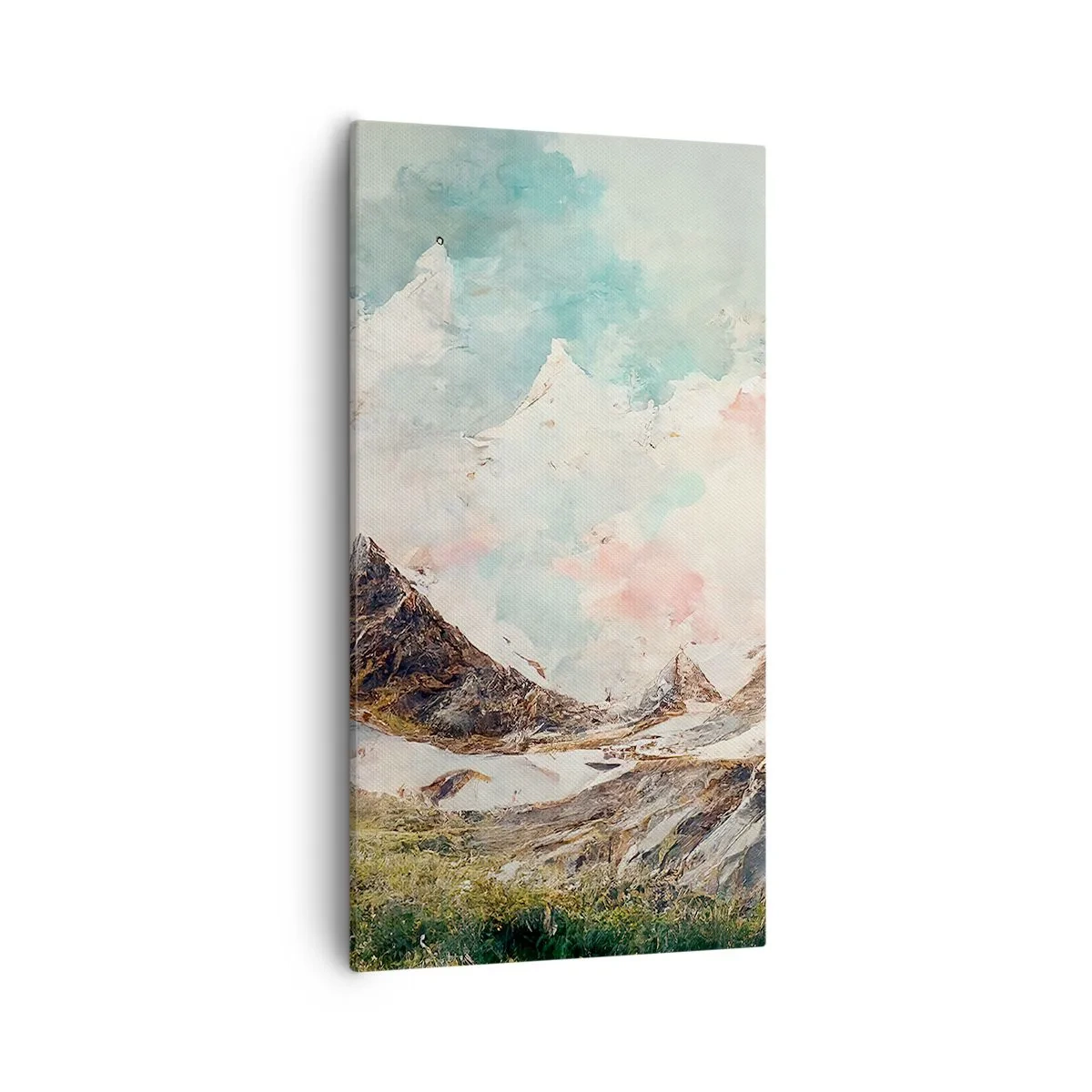 Canvastavla - Bild på duk - Steniga blad - 55x100 cm