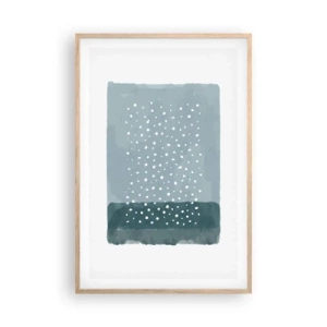 Affisch i ram av ljusek - Uppstådda ur det blåa - 61x91 cm
