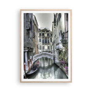 Affisch i ram av ljusek - Tyst begrundan sedan några sekel - 70x100 cm