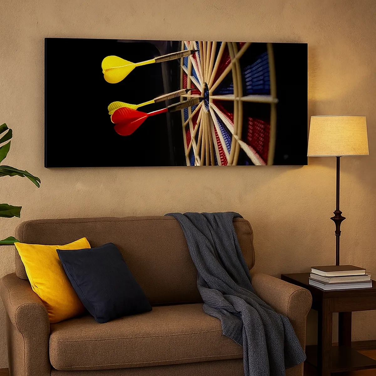 Canvastavla - Bild på duk - Mitt i prick - 30x30 cm