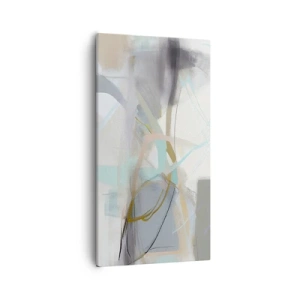 Canvastavla - Bild på duk - Dimmig abstraktion - 55x100 cm