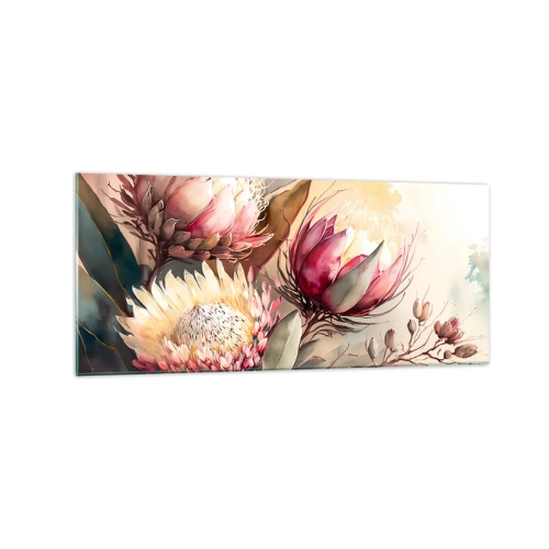 Glastavla - Bild på glas - Från profil och en face - 120x50 cm