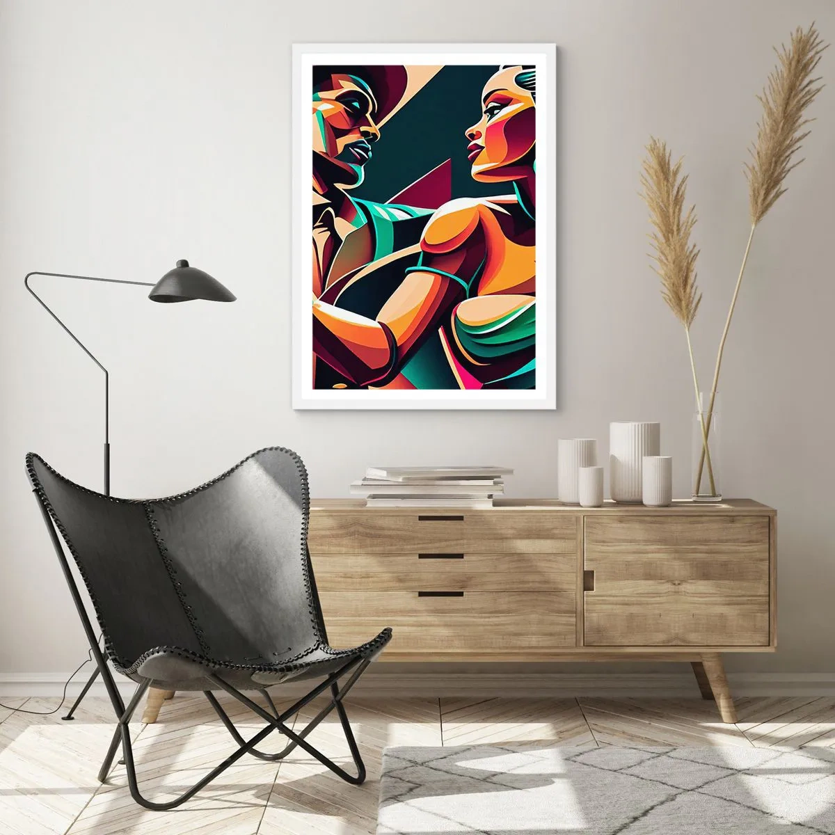 Affisch i vit ram - I hjärtats rytm - 50x70 cm
