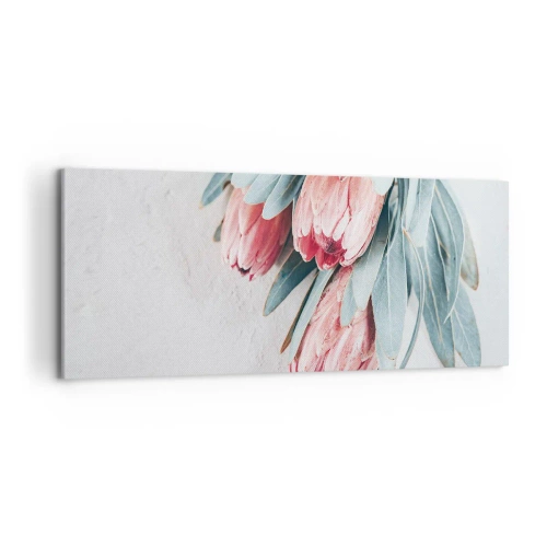 Canvastavla - Bild på duk - Generad av sin skönhet - 120x50 cm