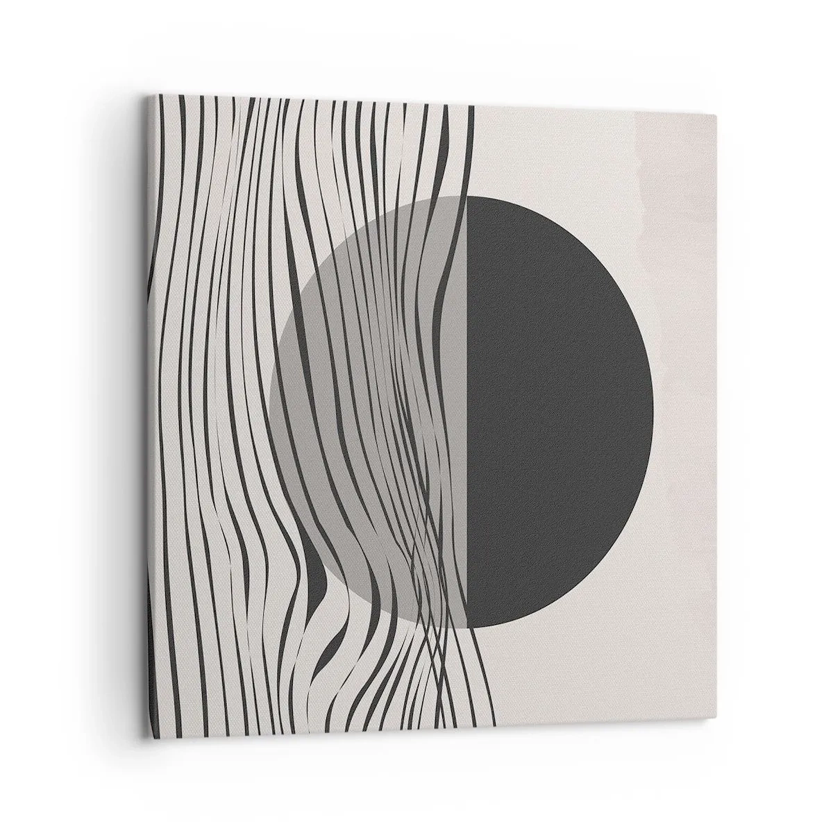 Canvastavla - Bild på duk - Halvdan komposition - 50x50 cm