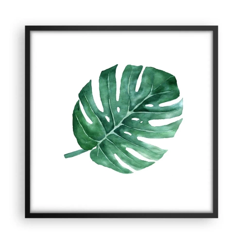 Affisch i svart ram - Grönt koncept - 50x50 cm