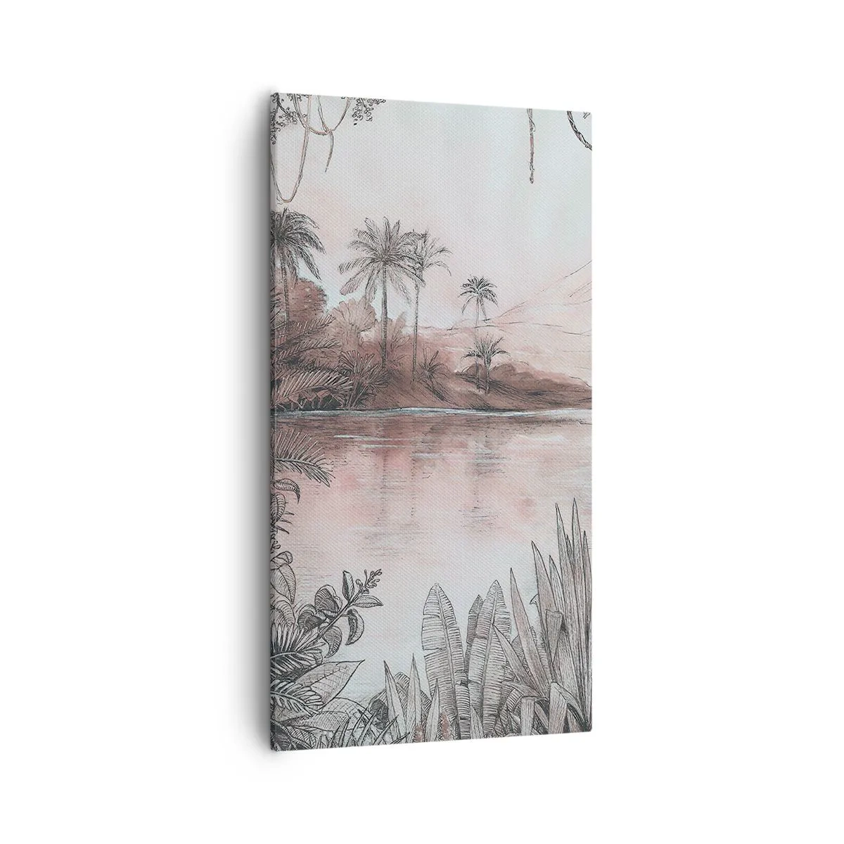 Canvastavla - Bild på duk - En upptäcktsresandes dagbok från 1800-talet - 55x100 cm