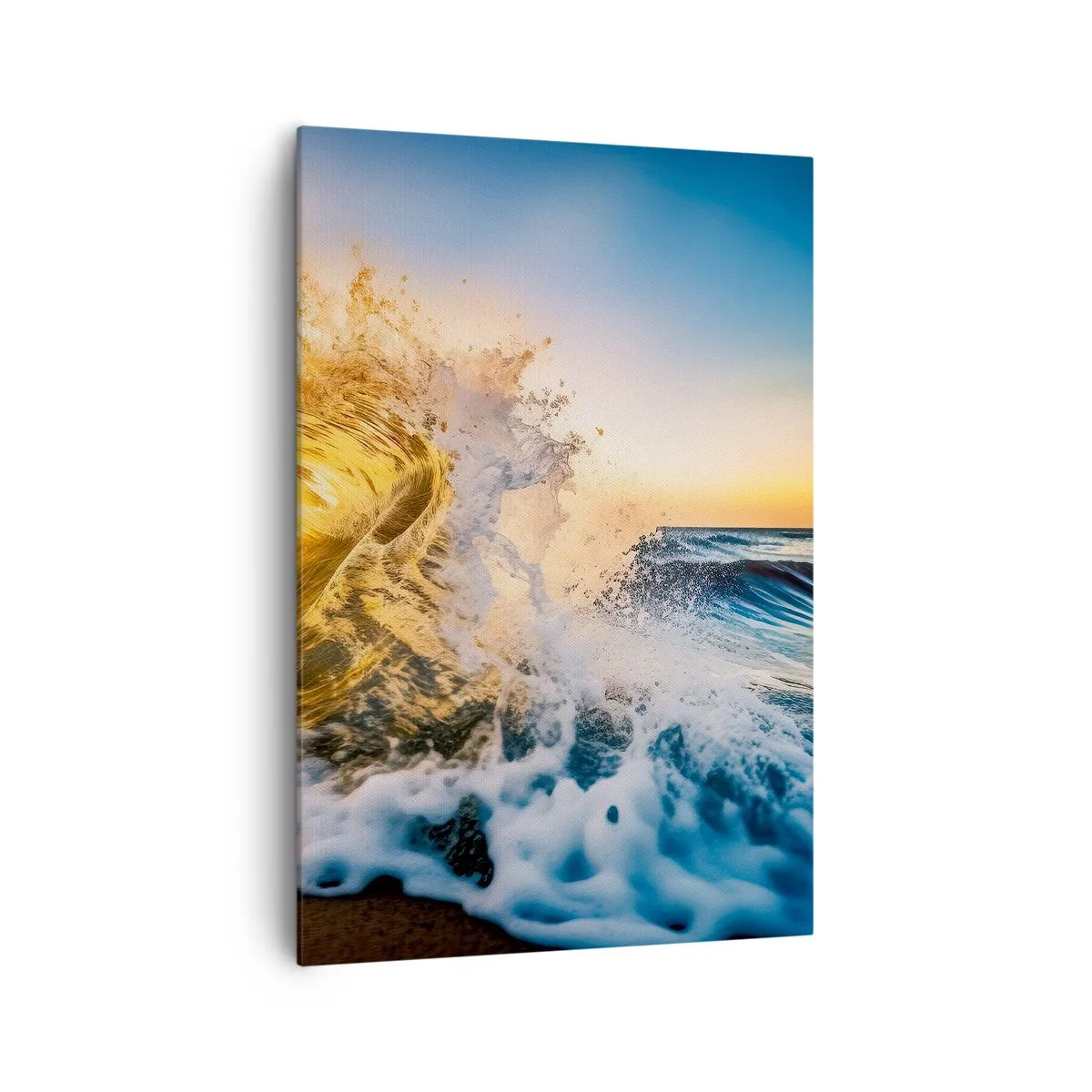 Canvastavla - Bild på duk - Lek i sanden - 70x100 cm