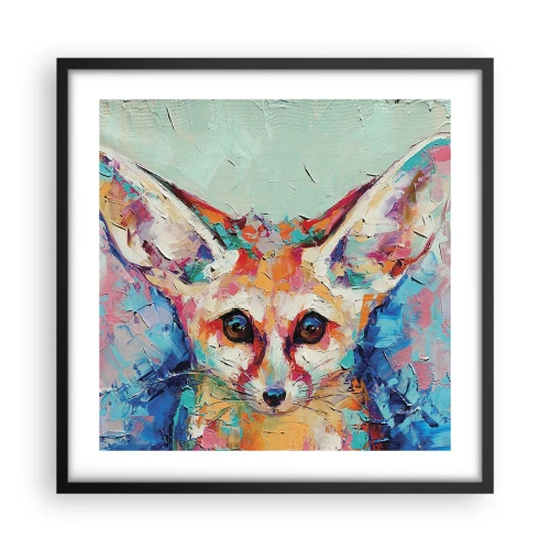 Affisch i svart ram - Är ni redo för mig? - 50x50 cm