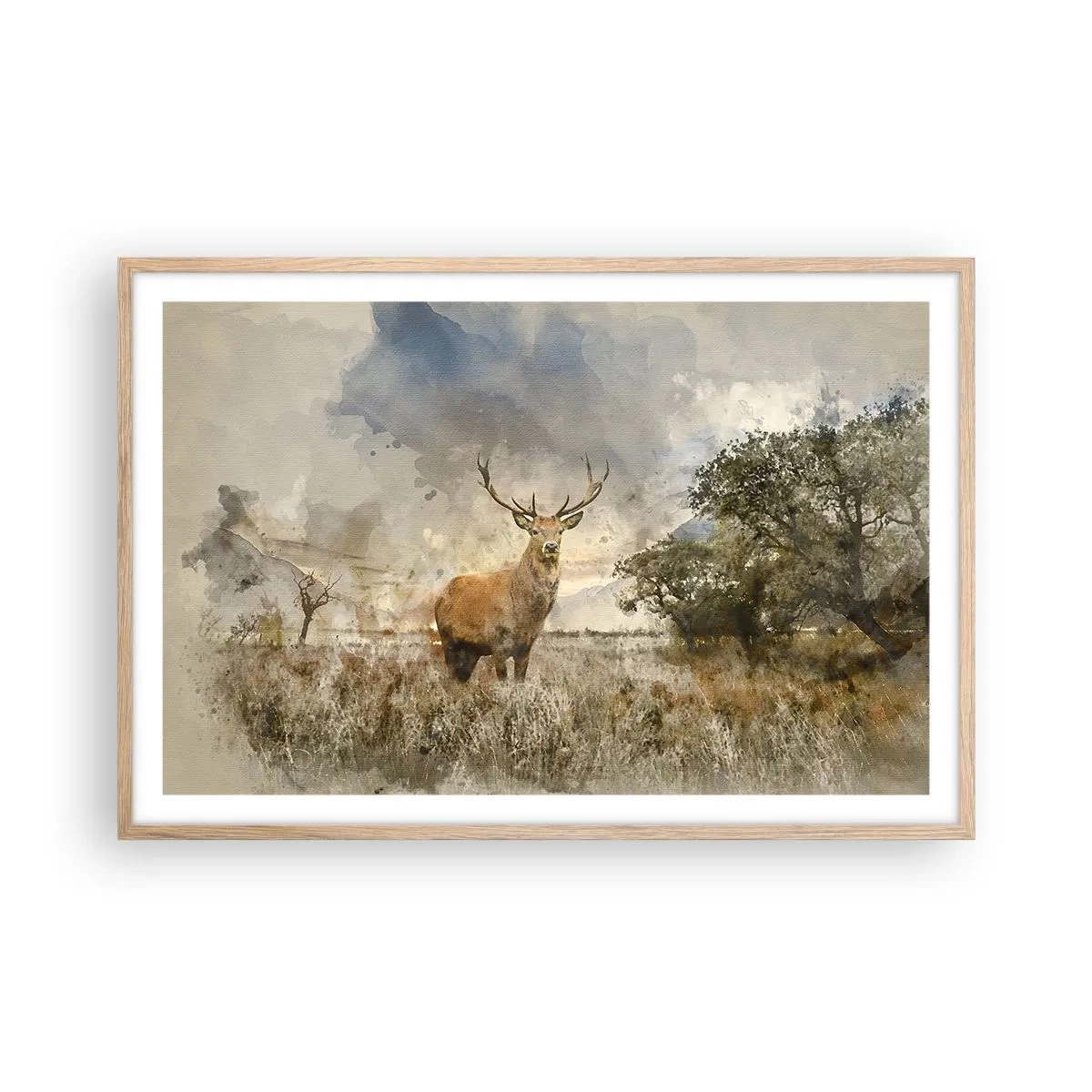 Affisch i ram av ljusek - Värdighet - styrka - dignitet - 91x61 cm