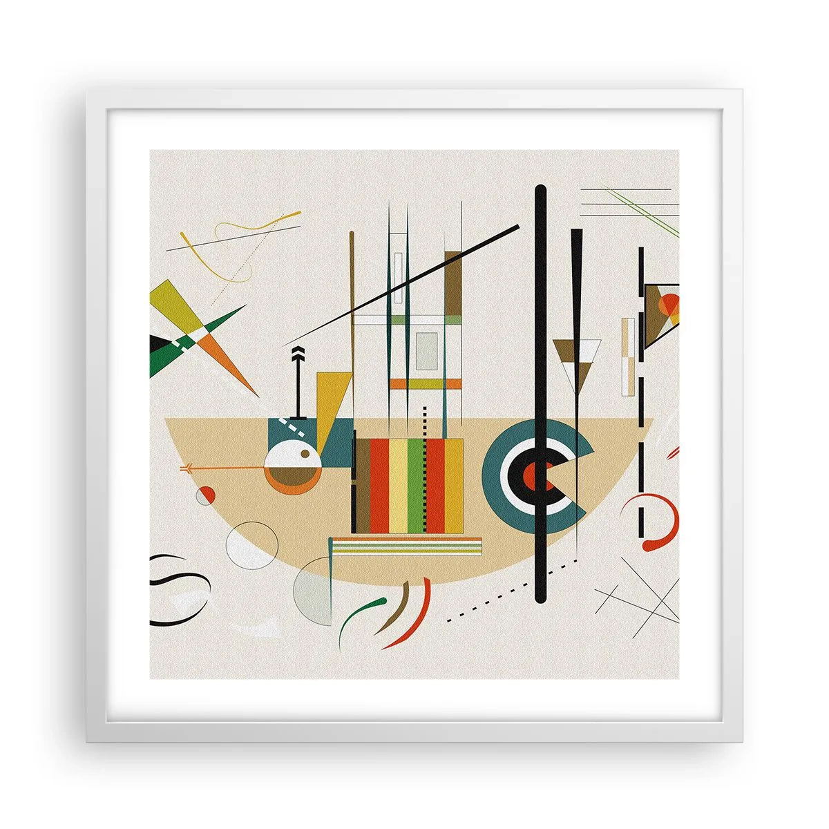 Affisch i vit ram - Så världen skrattar - 50x50 cm