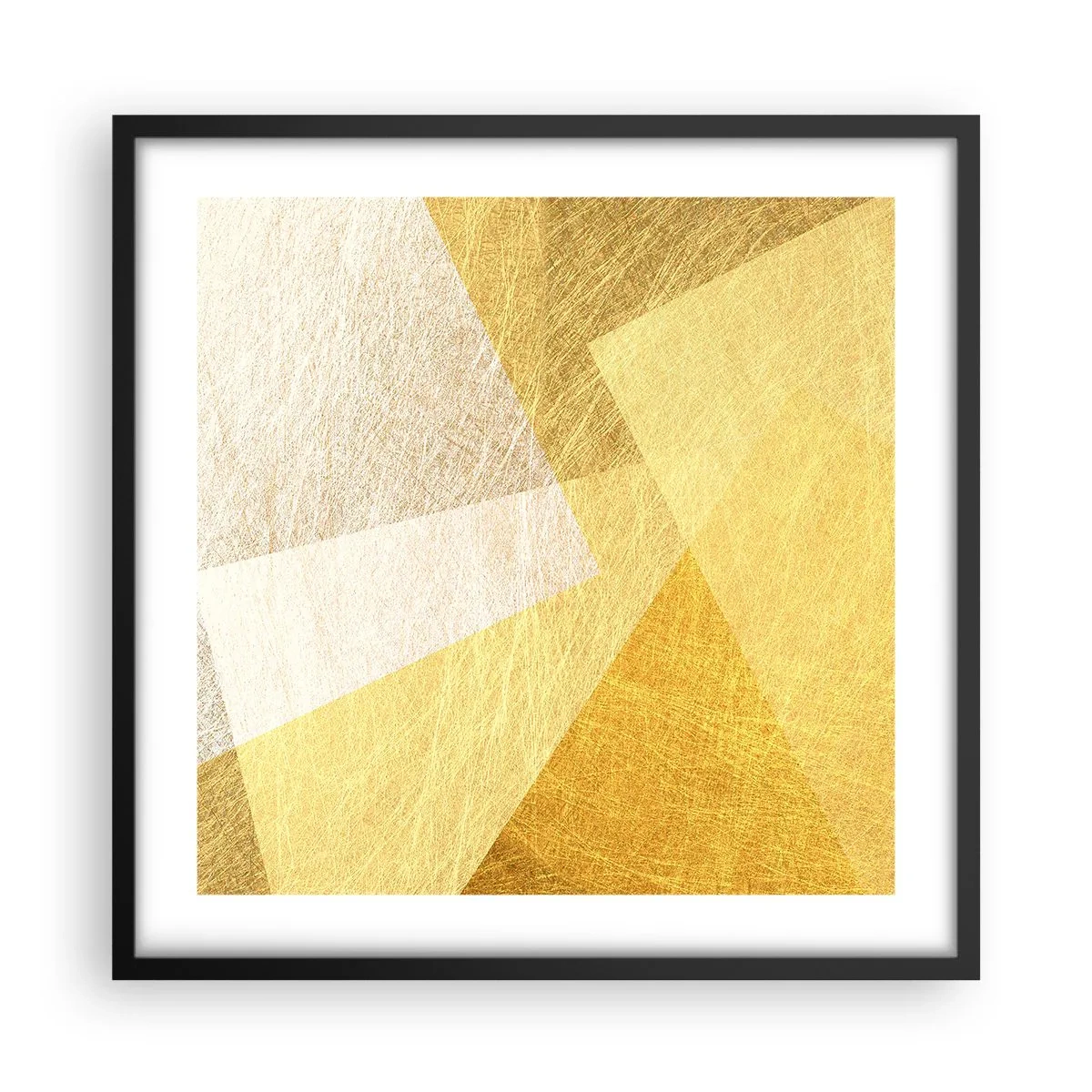 Affisch i svart ram - Geometriskt väder - 50x50 cm