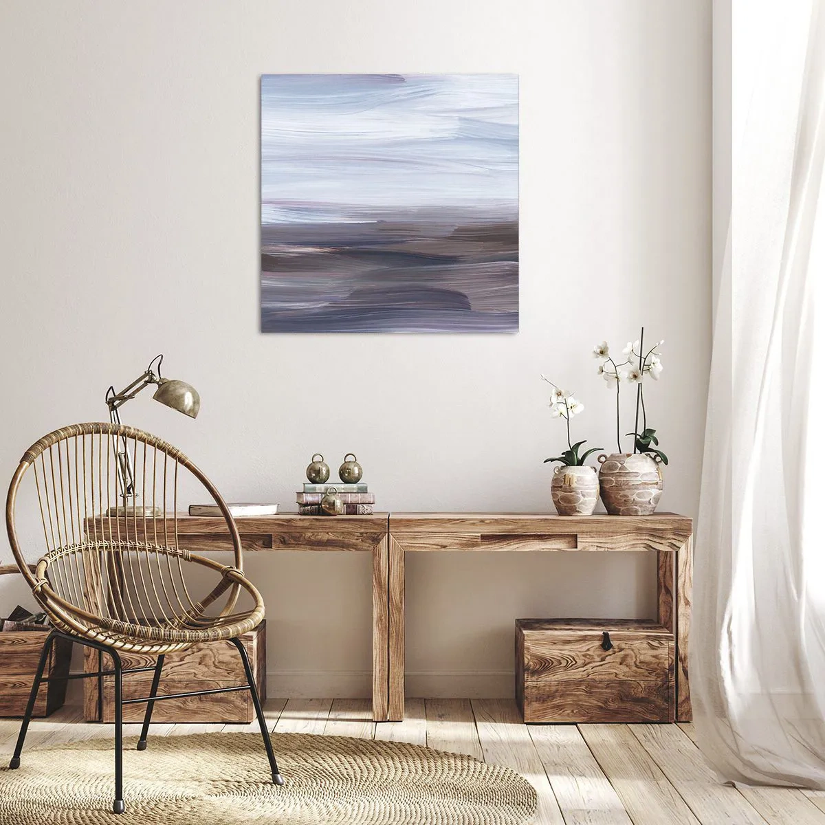 Canvastavla - Bild på duk - Element: vatten - 30x30 cm