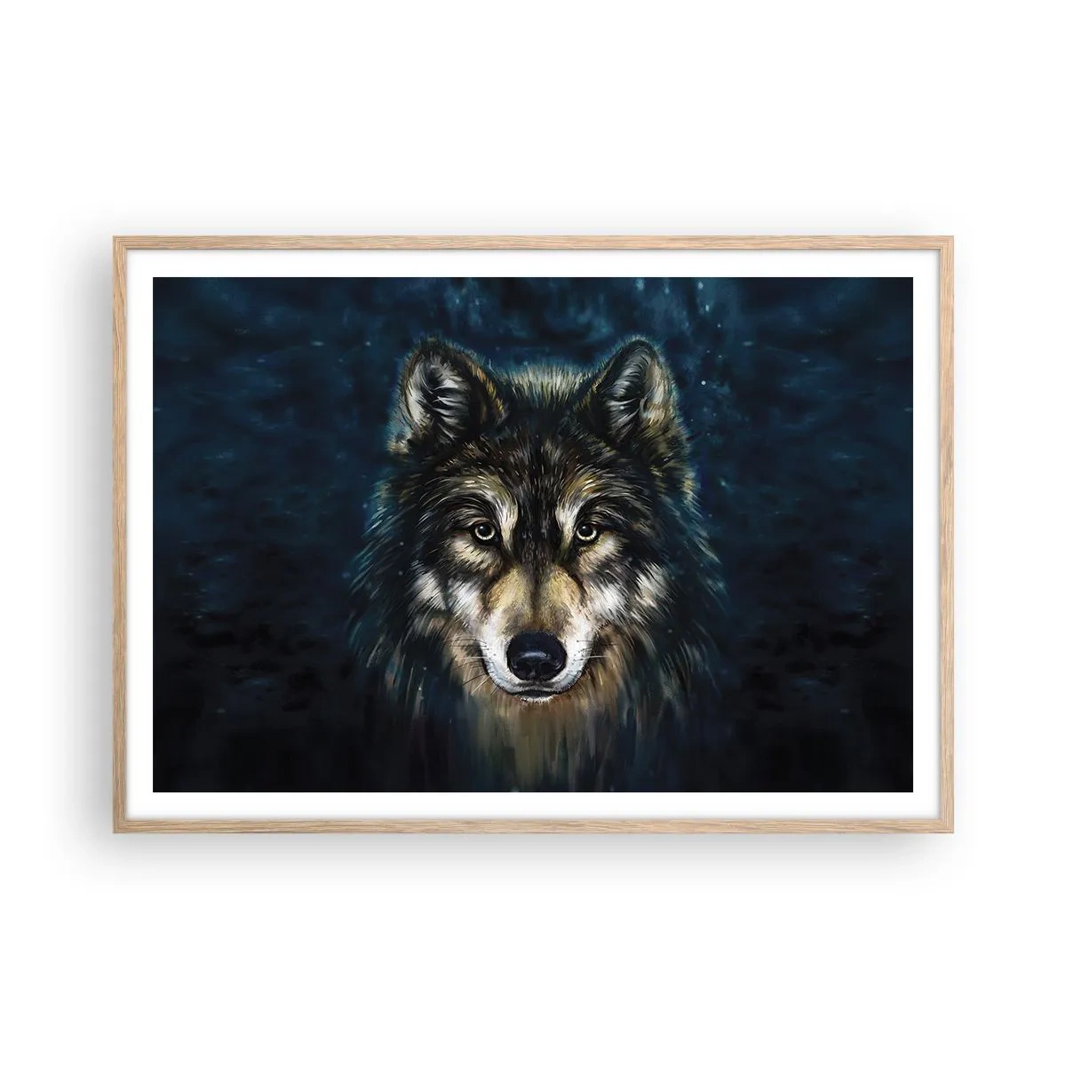Affisch i ram av ljusek - Alfa? Och omega - 100x70 cm