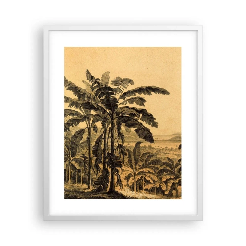 Affisch i vit ram - I kolonial stämning - 40x50 cm