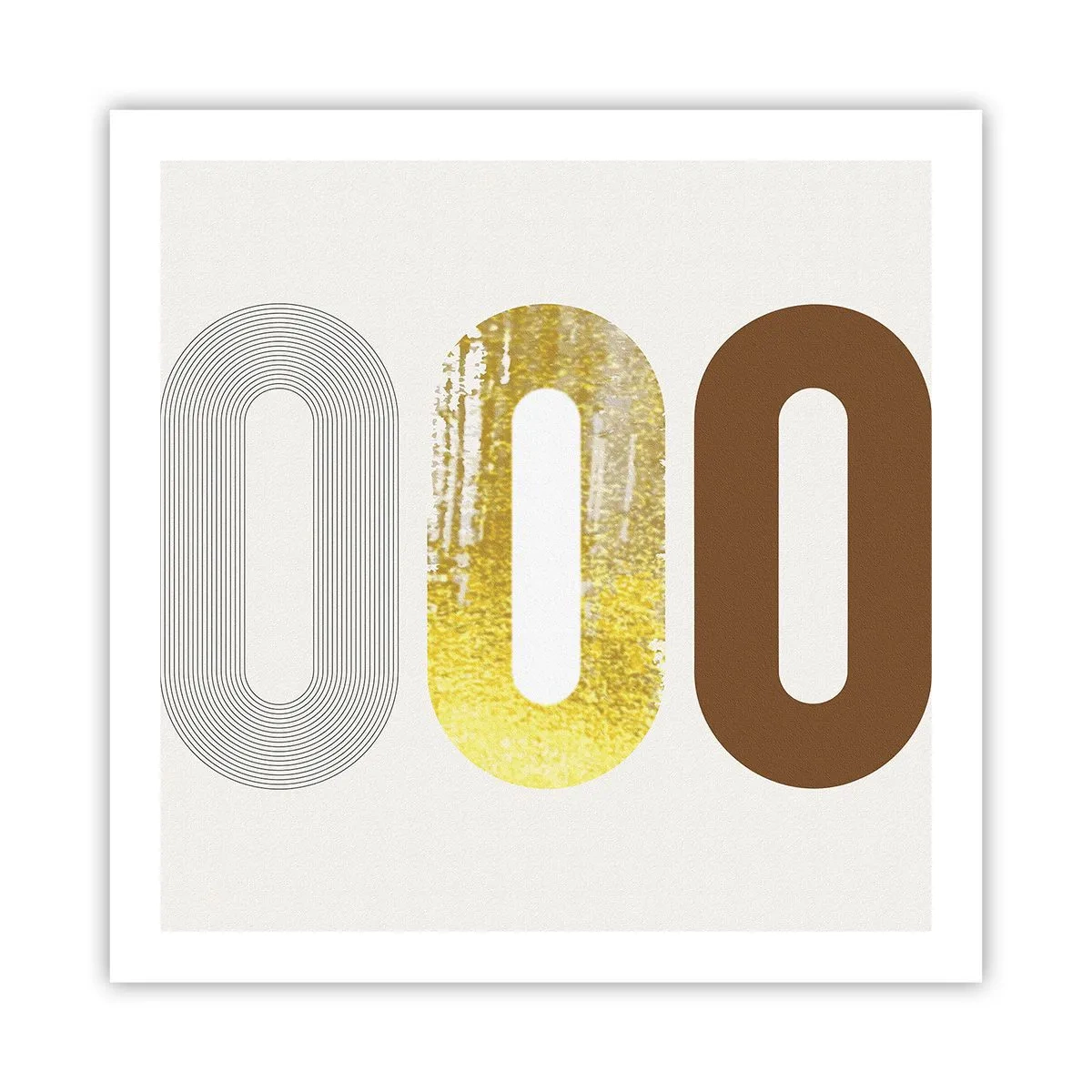 Affisch - Ooo! - 60x60 cm