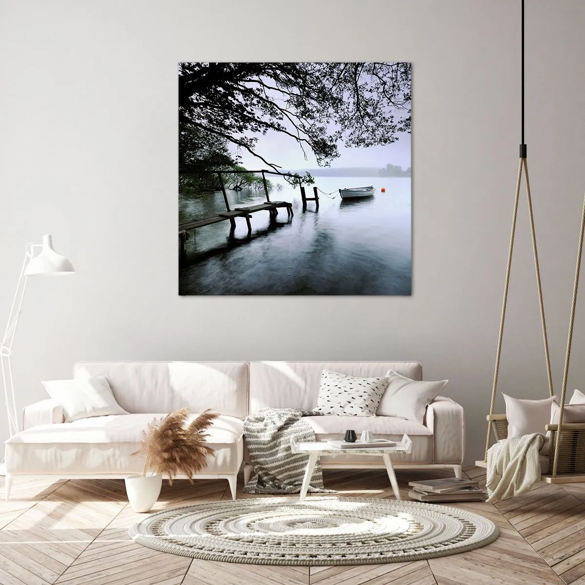 Canvastavla - Bild på duk - Så kopplar du av - 40x40 cm