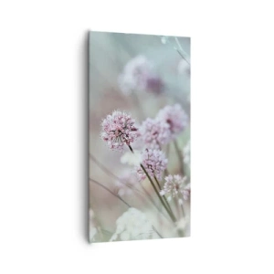Canvastavla - Bild på duk - Söta örtfiligraner - 65x120 cm