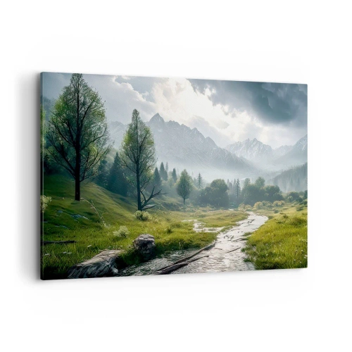 Canvastavla - Bild på duk - Fram och tillbaka - 120x80 cm
