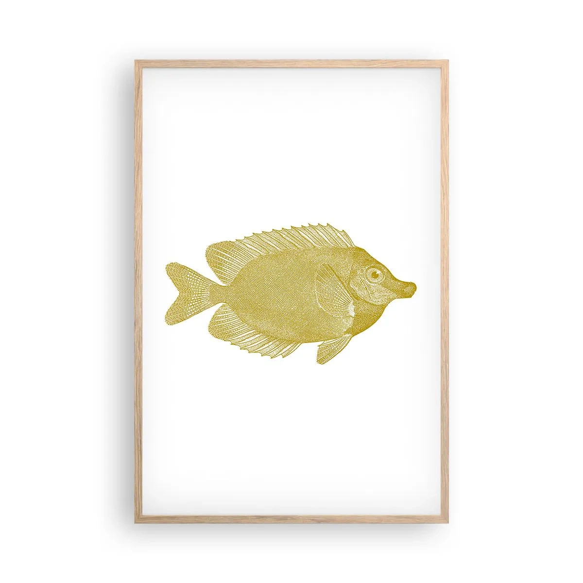 Affisch i ram av ljusek - Fisk och det är allt - 61x91 cm