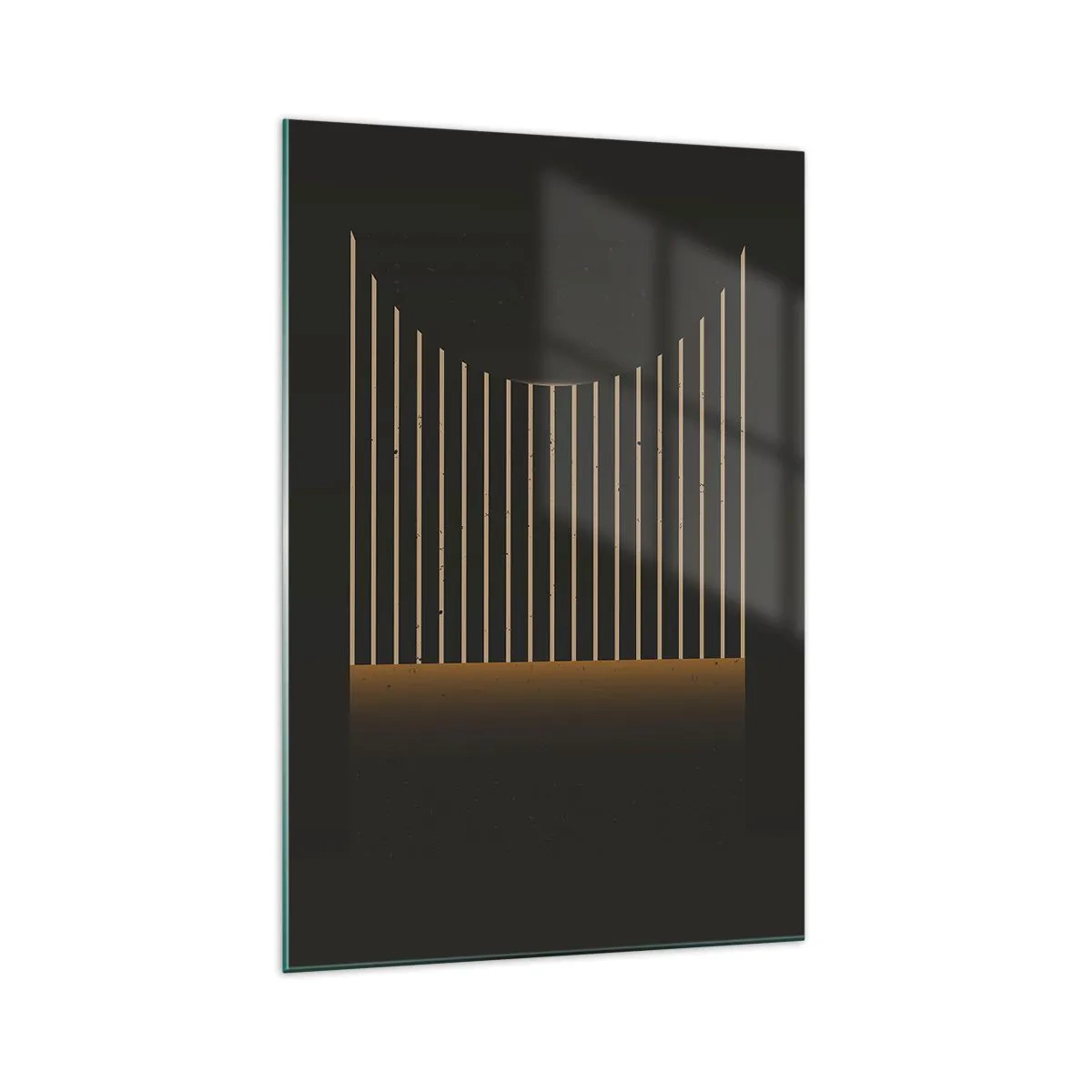 Glastavla - Bild på glas - Utforska mörkret - 70x100 cm