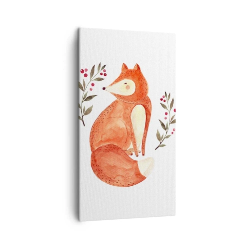 Canvastavla - Bild på duk - Liten rödhårig - 45x80 cm