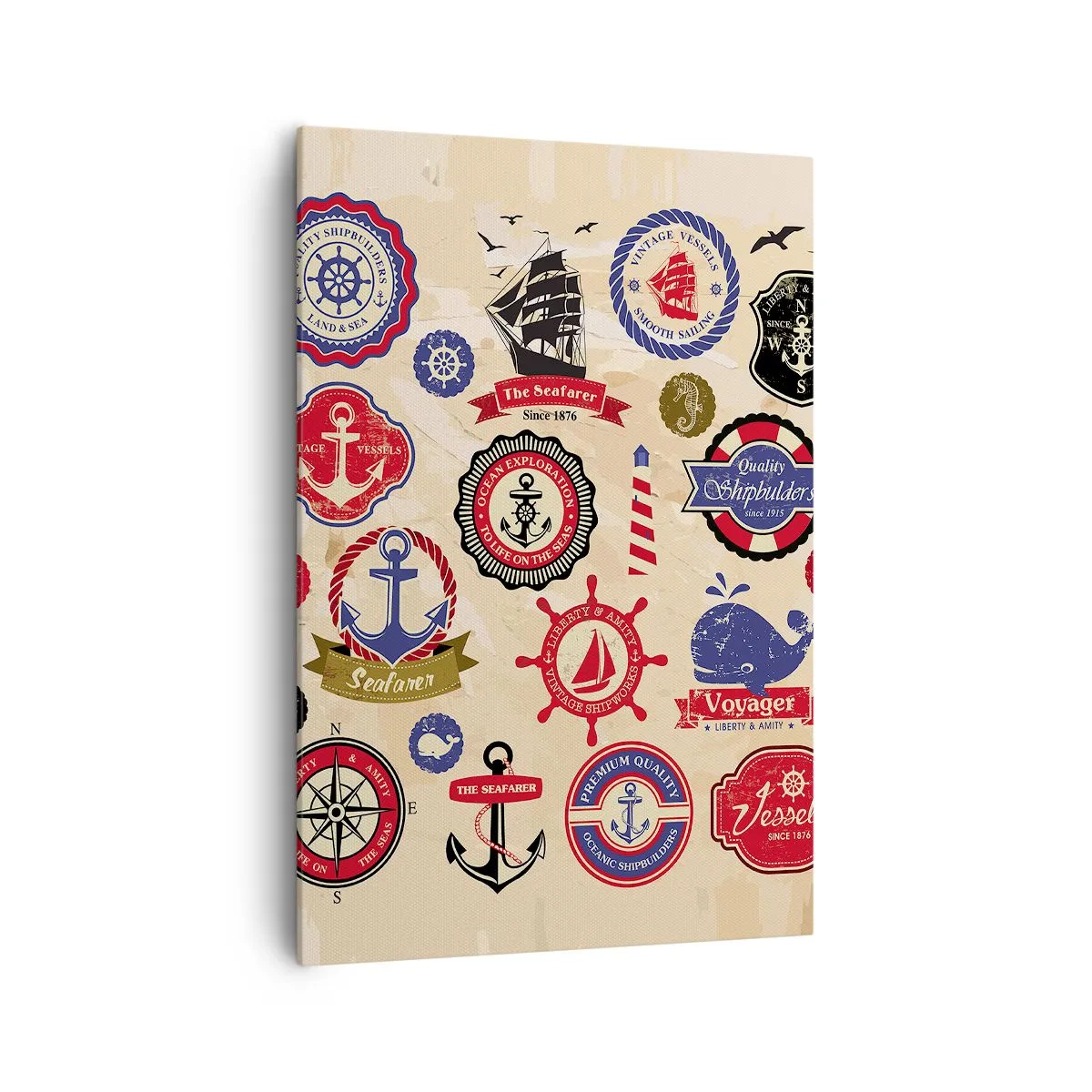 Canvastavla - Bild på duk - Seglarbroderskap - 70x100 cm