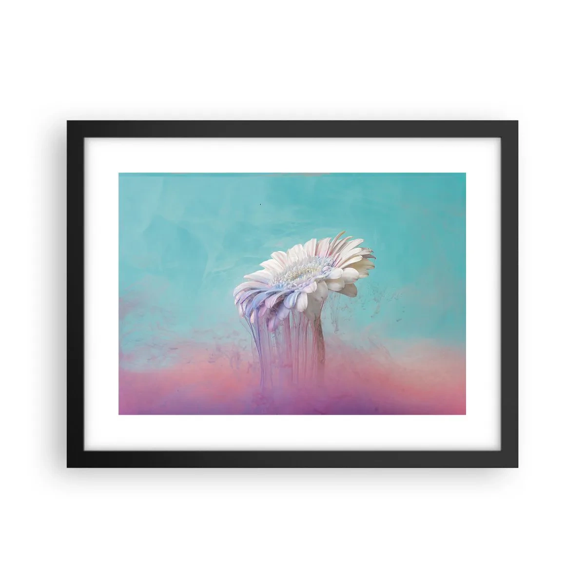 Affisch i svart ram - Blommornas undervärld - 40x30 cm