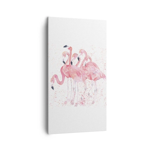 Canvastavla - Bild på duk - Rosa bandet - 45x80 cm