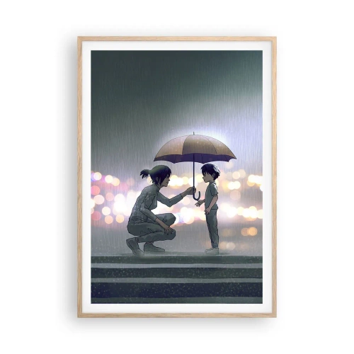 Affisch i ram av ljusek - Och allt är väl nu - 70x100 cm